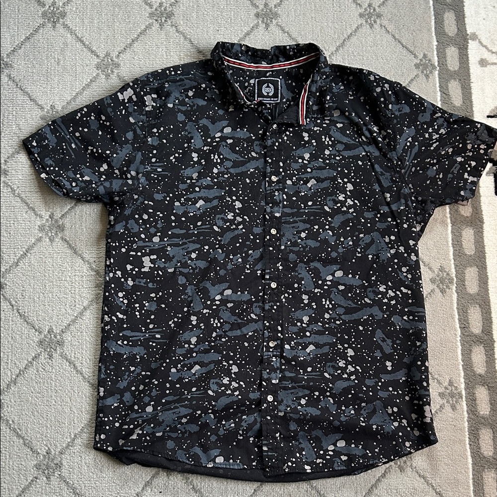 Men's Bordo Cromato CR-24 Patterned Casual Shirt